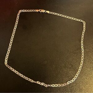 Vintage 925 Sterling Silver Mariner Chain Necklace